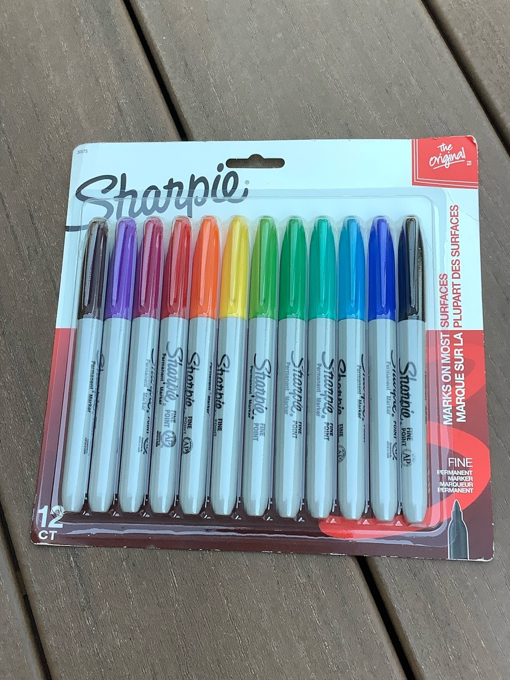 Sharpie 12-Color Fine Point Permanent Markers - Multi
